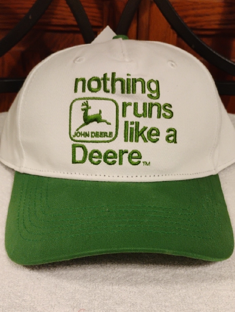 🌾 John Deere Snapback Hat | NWT | Classic Slogan Cap 🌾